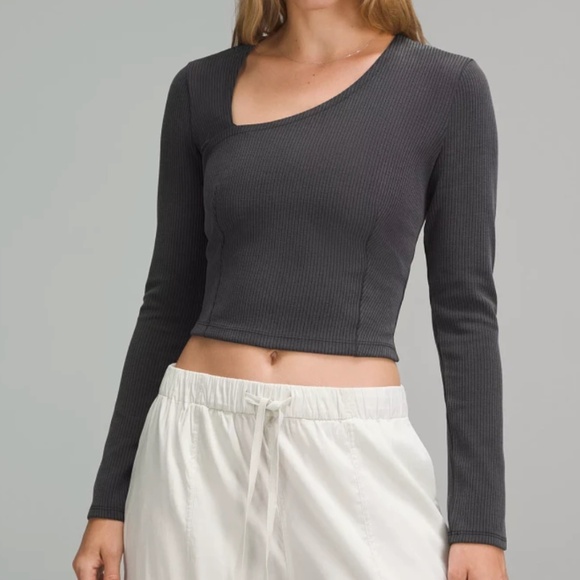 Asymmetrical Long-Sleeve Shirt - Picture 1 of 6